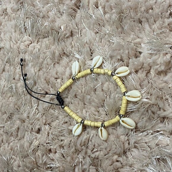 Boho Anklet Chain Shell Tassel Pendant Beaded Women’s‎ - Picture 2 of 5